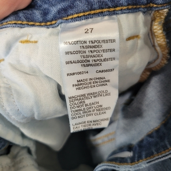 Sam Edelman Stiletto Ankle Tie Light Wash Jean Size 27 - Picture 11 of 11